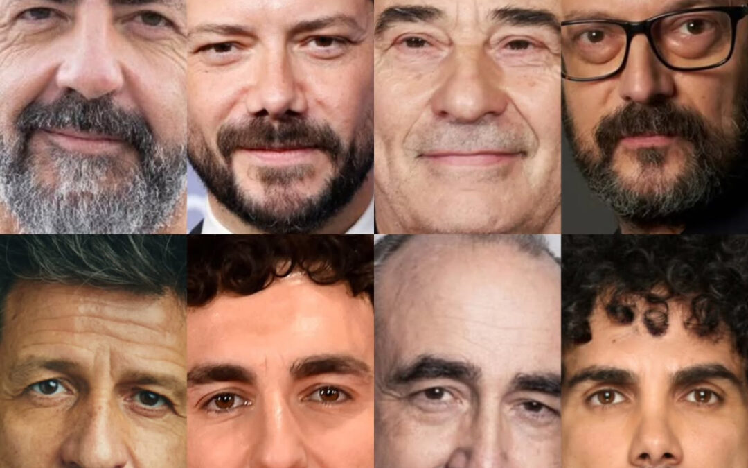 Rostros del reparto masculino de Anatomía de un instante: Samuel López, Álvaro Morte, Eduard Fernández, Manolo Solo, Miki Esparbé, Juanma Navas, David Lorente, entre otros